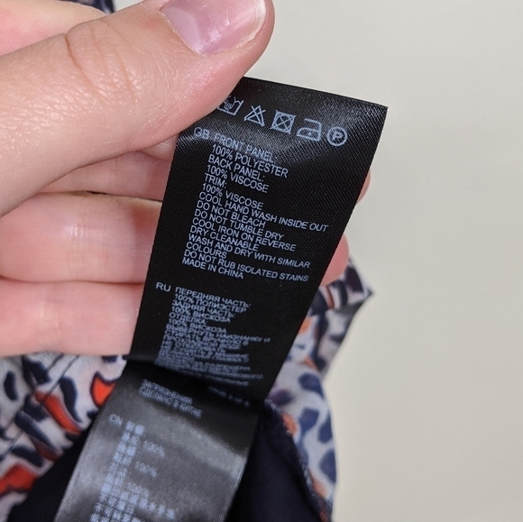 Reiss Semi Sheer Printed Sleeveless Tank Top Blouse - Picture 6 of 9